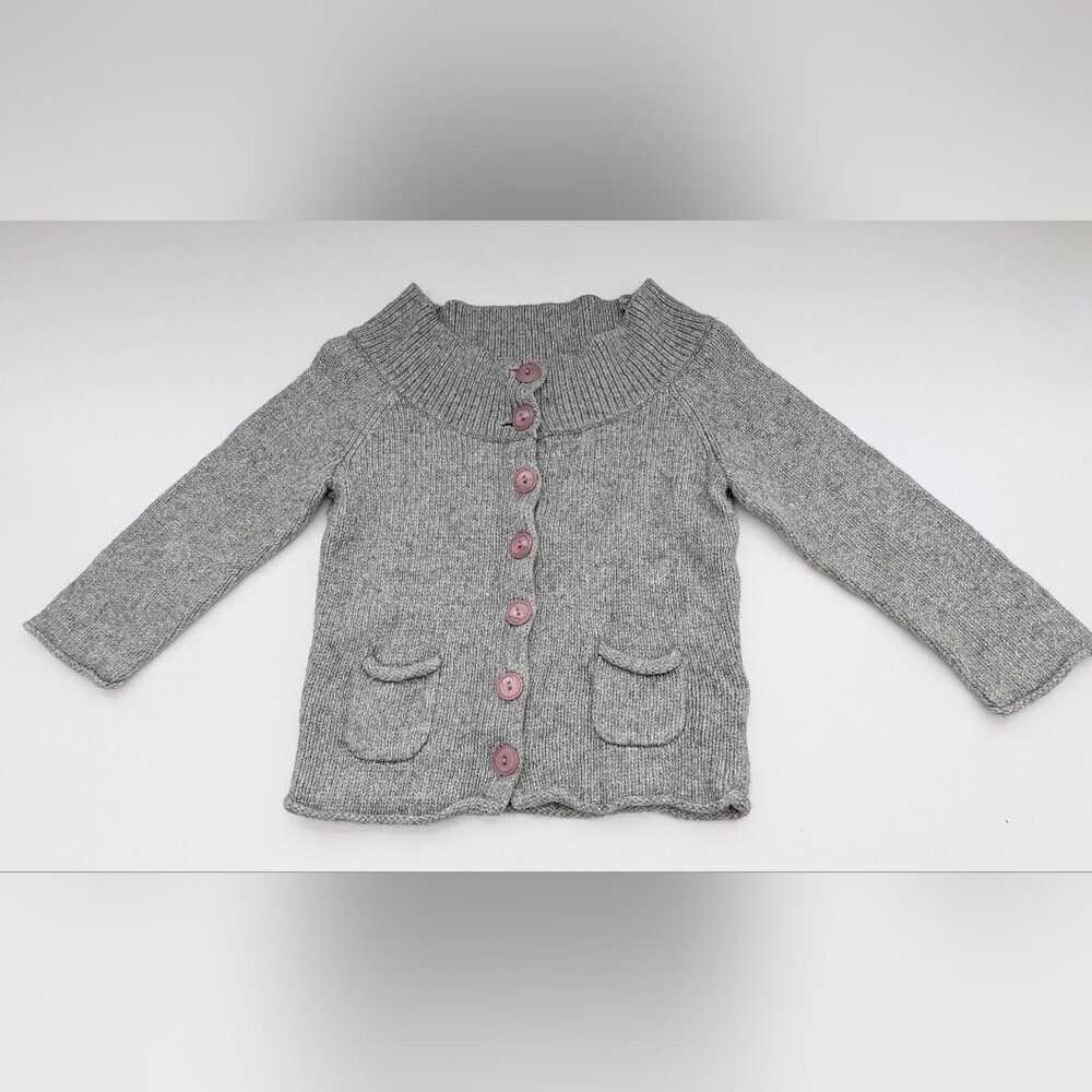 Jacob Connexion Girls' (Medium) Knit Cardigan/Sweater w/Large Front Buttons